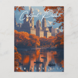 Cartão Postal Autumn Serenity: Central Park NYC Fall