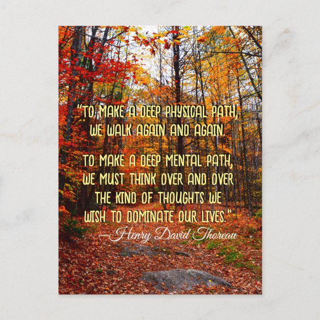 Cartão Postal Autumn Woods New Hampshire Motivation Cote (Frente)