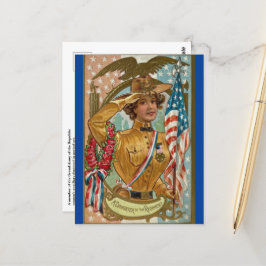 Cartão Postal Auxiliar feminino à SUVCW