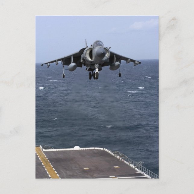 Cartão postal AV-8B Harrier II (Frente)