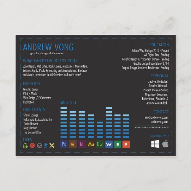 Cartão Postal av_design (Frente)