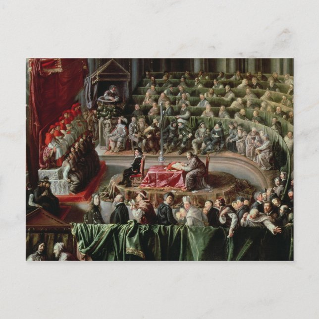 Cartão Postal Avaliação do Galileo, 1633 (Frente)