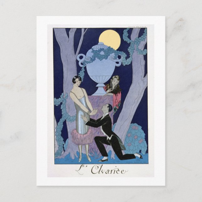 Cartão Postal Avarice, 1924 (impressão pochoir) (Frente)