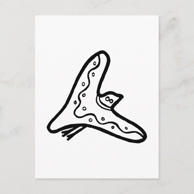 Cartão Postal Ave, desenho australiano (aborígene) (Frente)