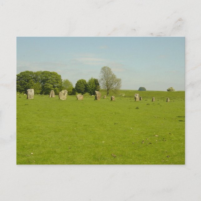 Cartão Postal Avebury Henge - Reino Unido (Frente)