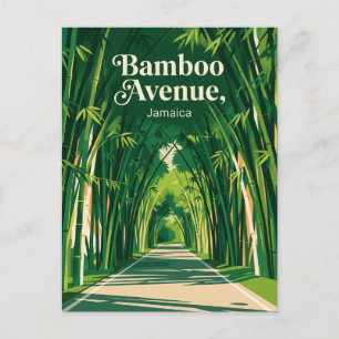 Cartão Postal Avenida de Bambu Jamaica
