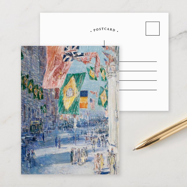 Cartão Postal Avenida dos Aliados | Childe Hassam (Criador carregado)