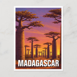 Cartão Postal Avenida Madagascar dos Baobás, Viagem