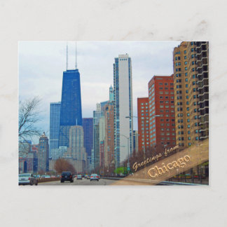 Cartão Postal Avenida Michigan de Chicago