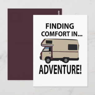 Cartão Postal Aventura de Acampamento em RV Rving