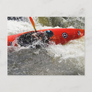 Cartão Postal Aventura Kayak White Water