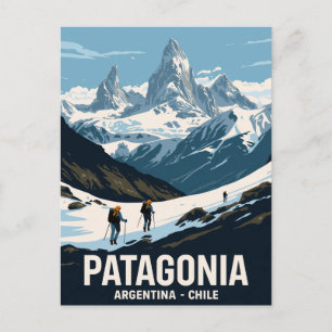 Cartão Postal Aventura na Montanha da Patagônia