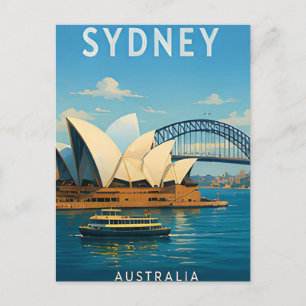 Cartão Postal Aventura na Orla de Sydney Austrália
