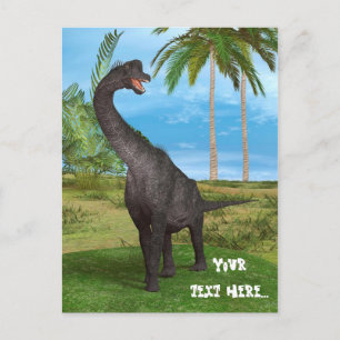 Cartão Postal Aventura na Selva do Dinossauro de Pescoço Longo
