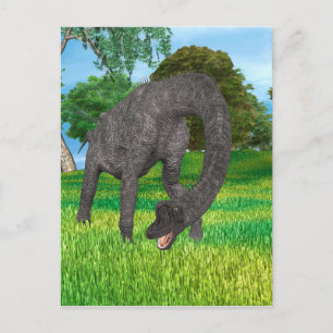Cartão Postal Aventura na Selva do Dinossauro de Pescoço Longo