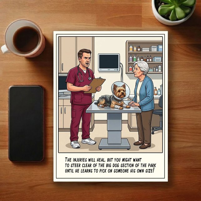 Cartão Postal Aventuras de Cartoon no ER Veterinário (Criador carregado)
