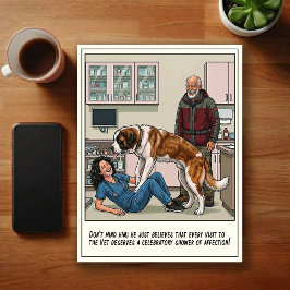 Cartão Postal Aventuras de Cartoon no ER Veterinário