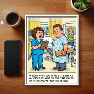 Cartão Postal Aventuras de Cartoon no Pronto-Socorro