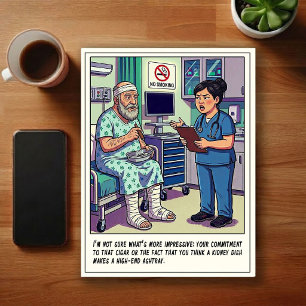 Cartão Postal Aventuras de Cartoon no Sala de Emergência