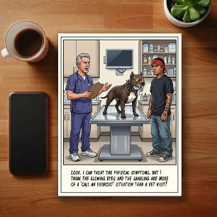 Cartão Postal Aventuras de ER Veterinário Cartoon