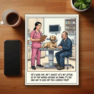 Cartão Postal Aventuras de ER Veterinário Cartoon