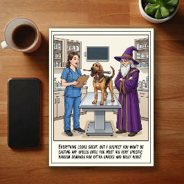 Cartão Postal Aventuras de ER Veterinário Cartoon