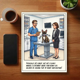 Cartão Postal Aventuras de ER Veterinário Cartoon