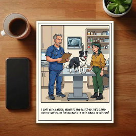 Cartão Postal Aventuras de ER Veterinário Cartoon