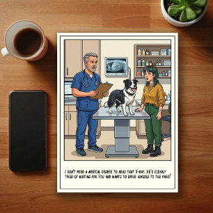 Cartão Postal Aventuras de ER Veterinário Cartoon