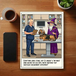 Cartão Postal Aventuras de ER Veterinário Cartoon