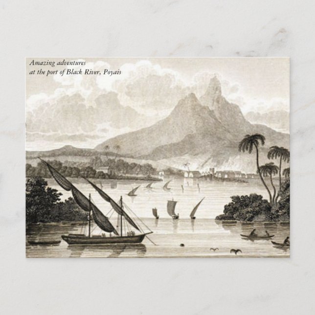 Cartão Postal Aventuras em Poyais (Frente)