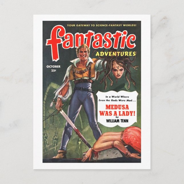 Cartão Postal Aventuras Fantásticas (Out, 1951) (Frente)