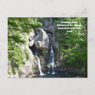 Cartão Postal Aventuras para qualquer Bash Bish Falls, NY postal