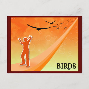 Cartão Postal Aves