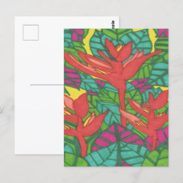 Cartão Postal Aves da Selva Tropical do Paraíso