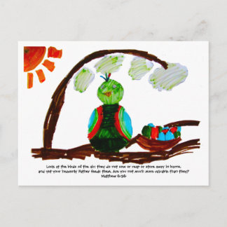 Cartão Postal Aves do Ar