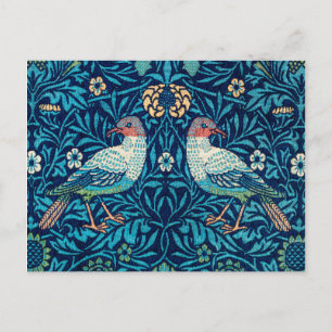 Cartão Postal Aves, William Morris