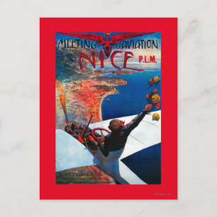 Cartão Postal Aviação de D da reunião em agradável, poster d