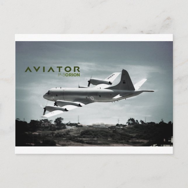 Cartão Postal Aviador P3 Orion (Frente)