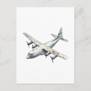 Cartão Postal Avião
