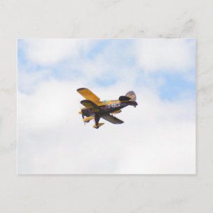 Cartão Postal Avião Aerobático Em Voo