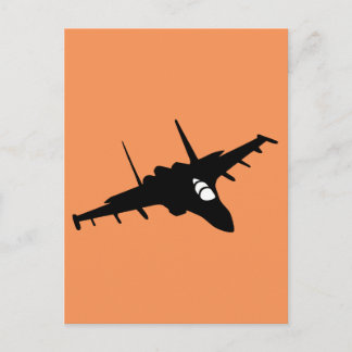 Cartão Postal avião de caça