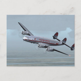 CARTÃO POSTAL AVIÃO DE CONSTELLAÇÃO — HISTÓRIA DA AVIAÇÃO!