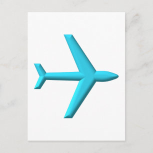 Cartão Postal Avião/Jato
