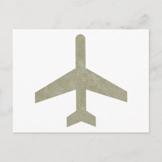 Cartão Postal Avião Vintage