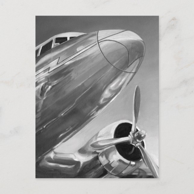 Cartão Postal Aviation Icon: Up-Close View (Frente)