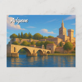 Cartão Postal Avignon France Palais des Papes