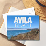 Cartão Postal Avila Beach California Overlook Photography<br><div class="desc">Beautiful Avila Beach photography of the ocean from an overlook in San Luis Obispo,  California. A great travel postcard for a vacation keepsake from your trip to the coast in the summer.</div>