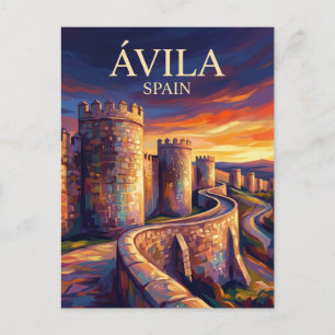 Cartão Postal Ávila - Muralhas Espanha