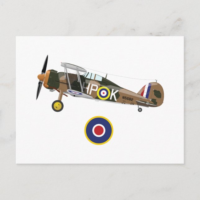 Cartão Postal Aviões britânicos da Segunda Guerra Mundial (Frente)
